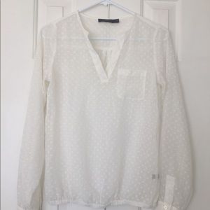 Sheer white blouse from The Limited